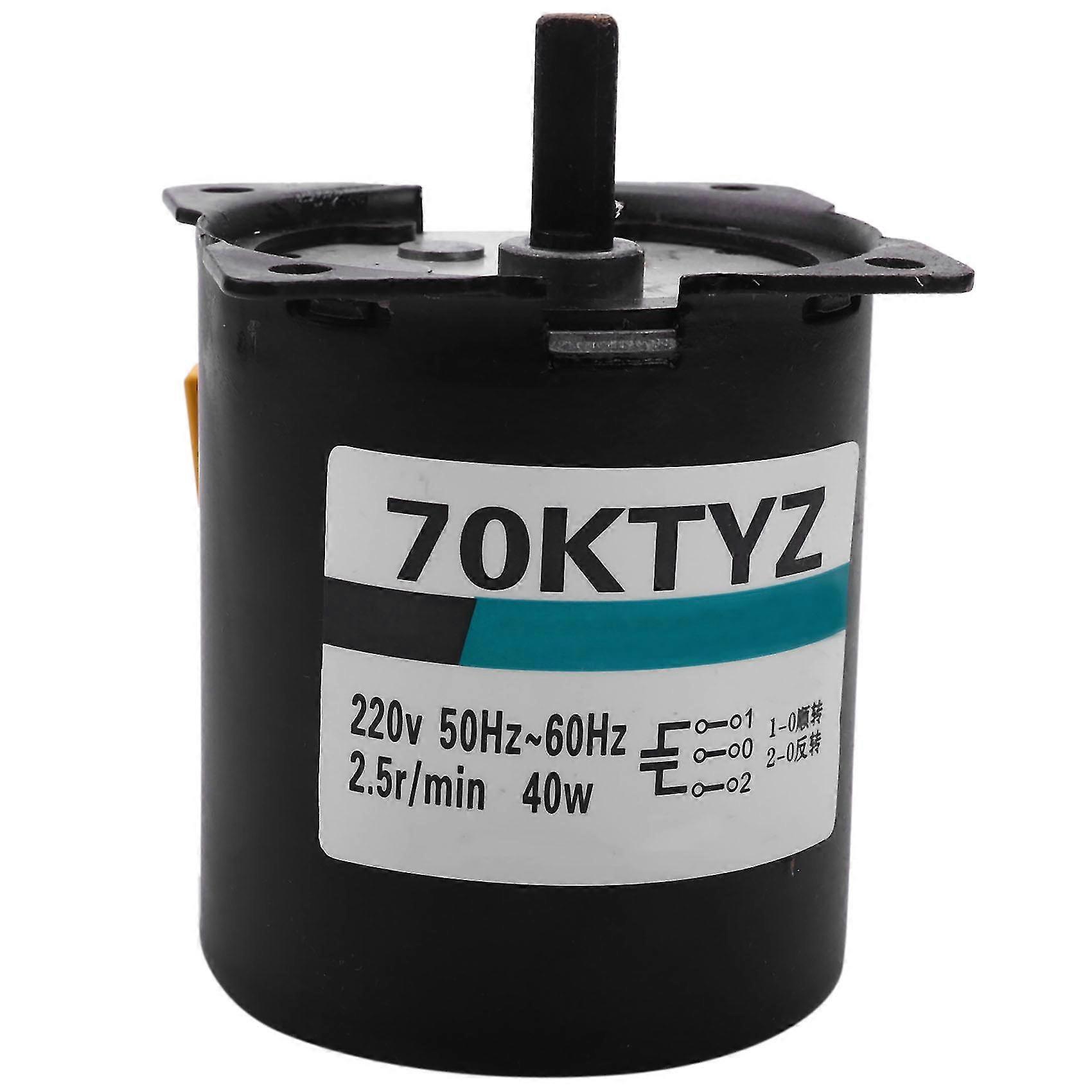 220V AC 40W Niedergeschwindigkeits-Getriebemotor 70KTYZ Permanentmagnet-Synchronmotor einstellbare Richtung H