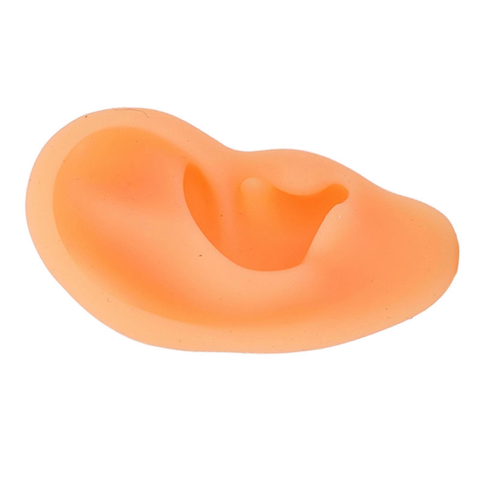 Ear Model Simulation Soft Silicone Professional Ear Display Mould for Hearing Aid Earrings Right