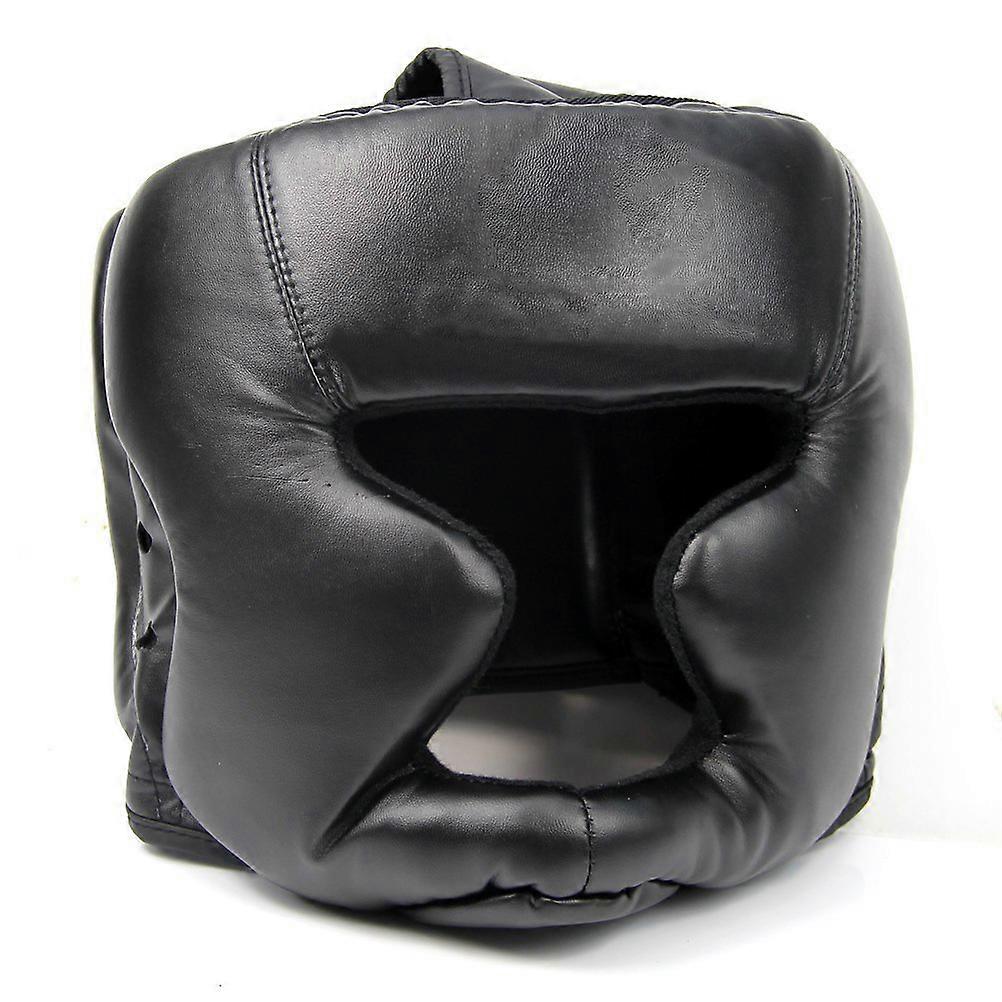Black Good Head Guard Training Helmet Protection Gear