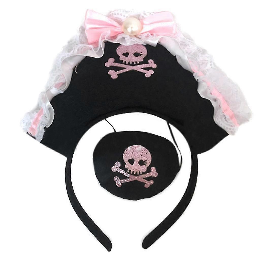 Cosplay Costume Headhoop Dark Series Eye Patch Headband Women Novelty Headwear