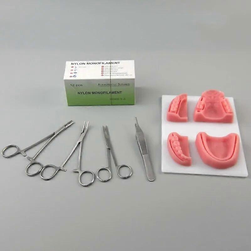 Simulation oral suture model Dental supply with needle rubber suture teaching training tools skills practice