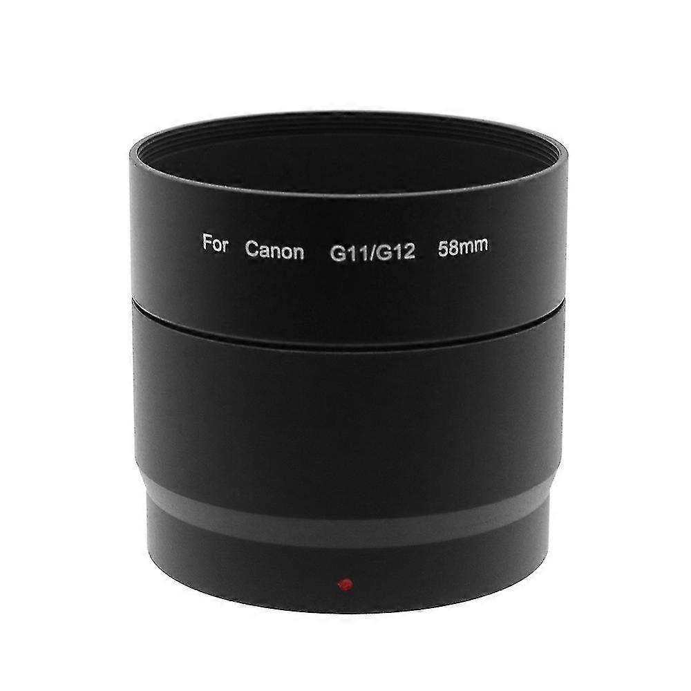 适用于佳能Powershot G10 G11 G12滤镜适配器管环58mm金属替换La-dc58k镜头保护器延长管