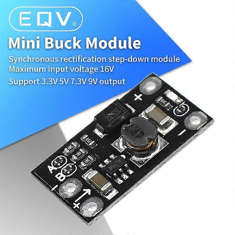 Power Supply Module 2A Buck Board Multi-function Mini DC-DC Buck Step-down Input 4.5-16V Output 9V 7.3V 5V 3.3V