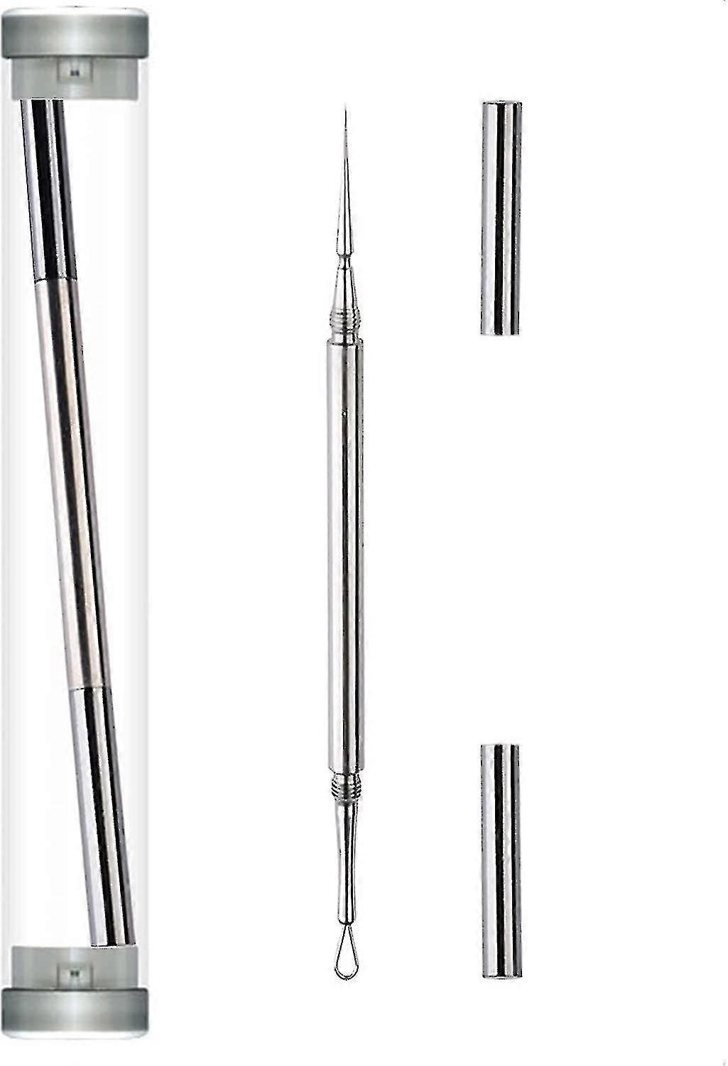 Professionele Facial Milia Removal En Whitehead Extractor & Lancet - Double Ended Circle Loop & Sharp Needle Pimple Tool - 2-in-1 Blackhead & Blemish