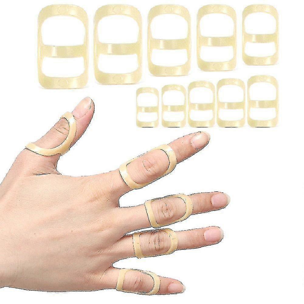 2pcs Finger Splint Finger Fixator Fixing Sleeve Joint Support Protection Oval 8 Cy