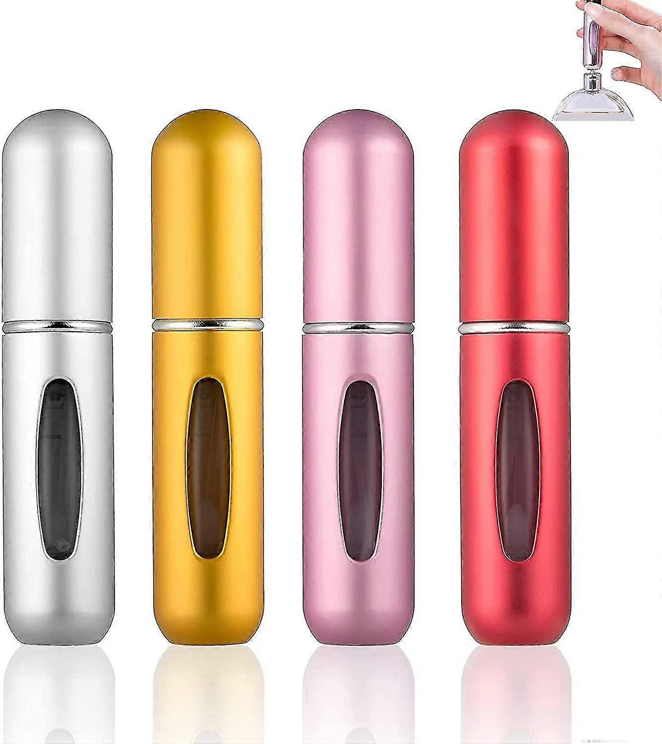 4 Stück 5ml Parfüm Zerstäuber, Nachfüllbare Parfüm Zerstäuber, Mini Portable