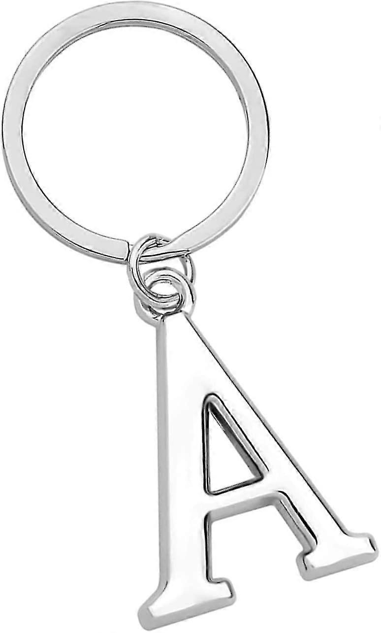 2pc Schlüsselanhänger Buchstabe - Initial Alphabet Schlüsselring Charm Brief Ein englischer Buchstabe Schlüsselanhänger Einfache Atmosphäre