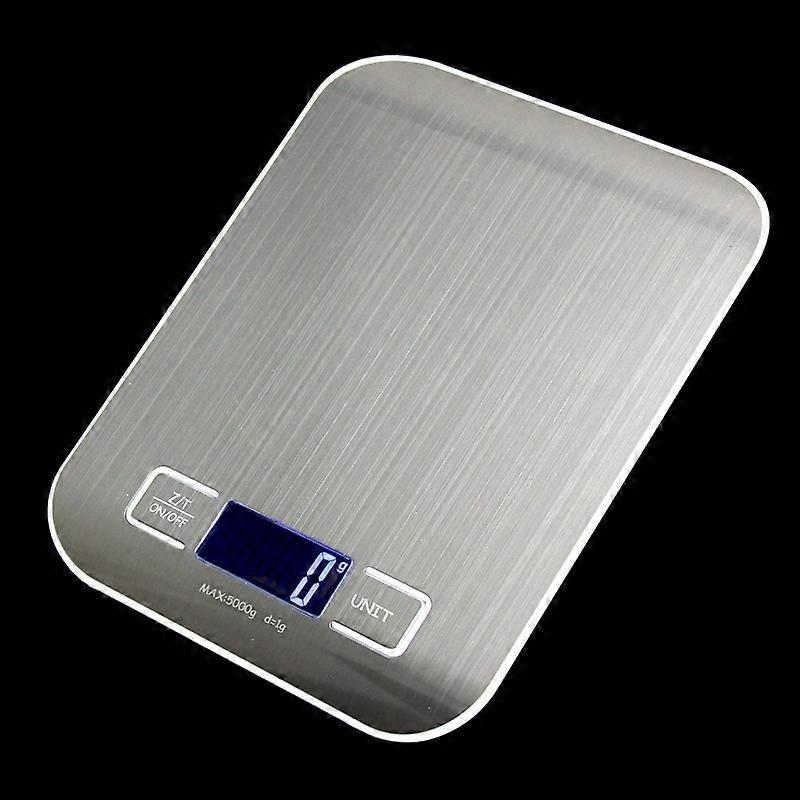 Báscula de cocina Báscula de cocción digital con pantalla LCD retroiluminada Escala multifuncional de acero inoxidable Mide en gramos Báscula de alimentos para hornear, tara