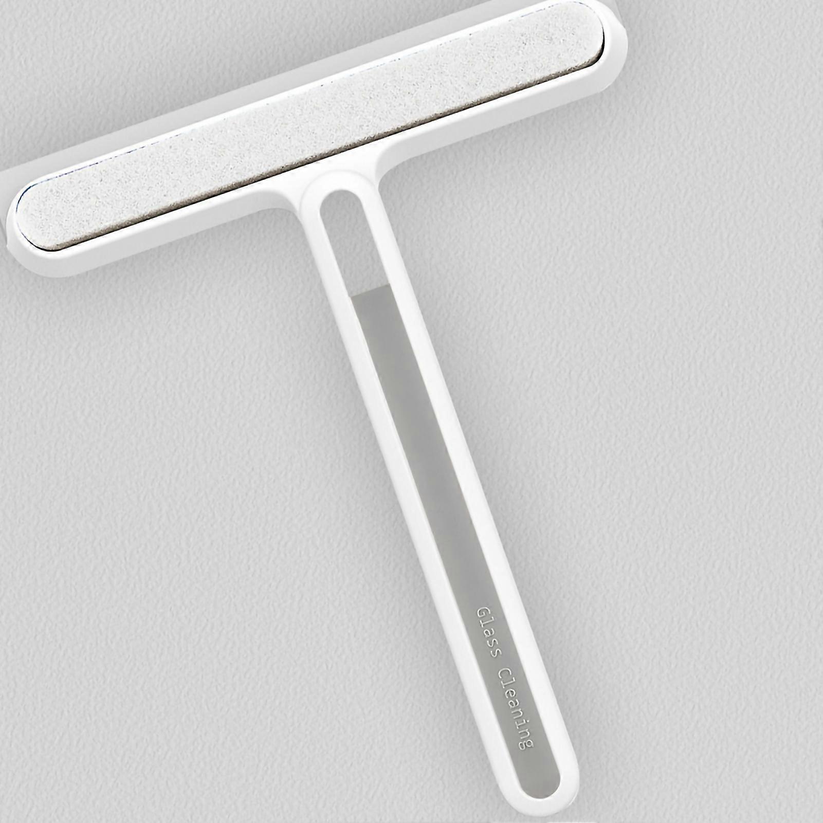 Multifunctional Shower Squeegee Window Scrubber Mirror Wiper Professional Window Cleaning Tool for Home White