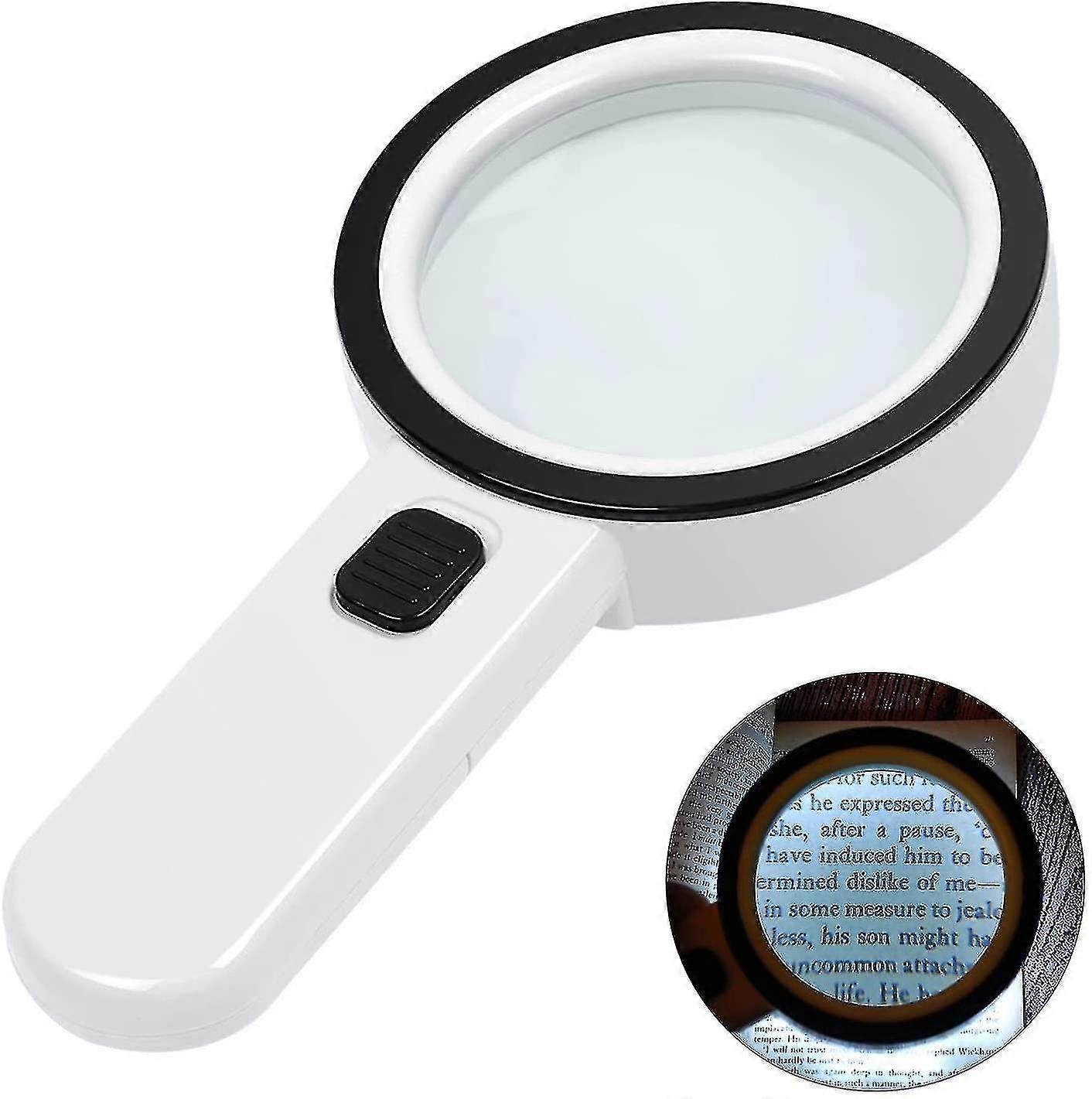 Magnifying Glass With 30x Handheld Magnifying Glass 12 Led Ing