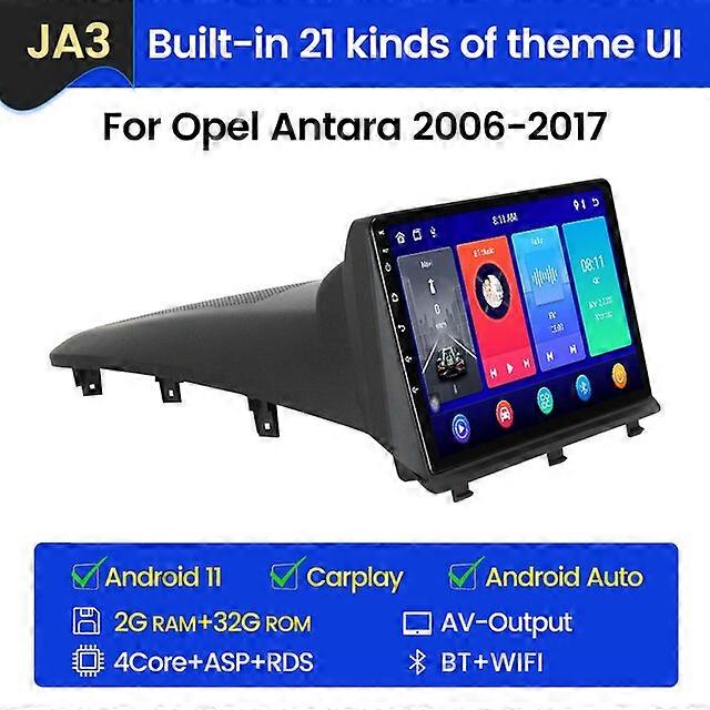 8G + 128G Araba Radyosu Android sistemi Opel Antara 1 2006 - 2017 Navi GPS ile Carplay Multimedya Oynatıcı Otomatik Stereo 2din NODVD