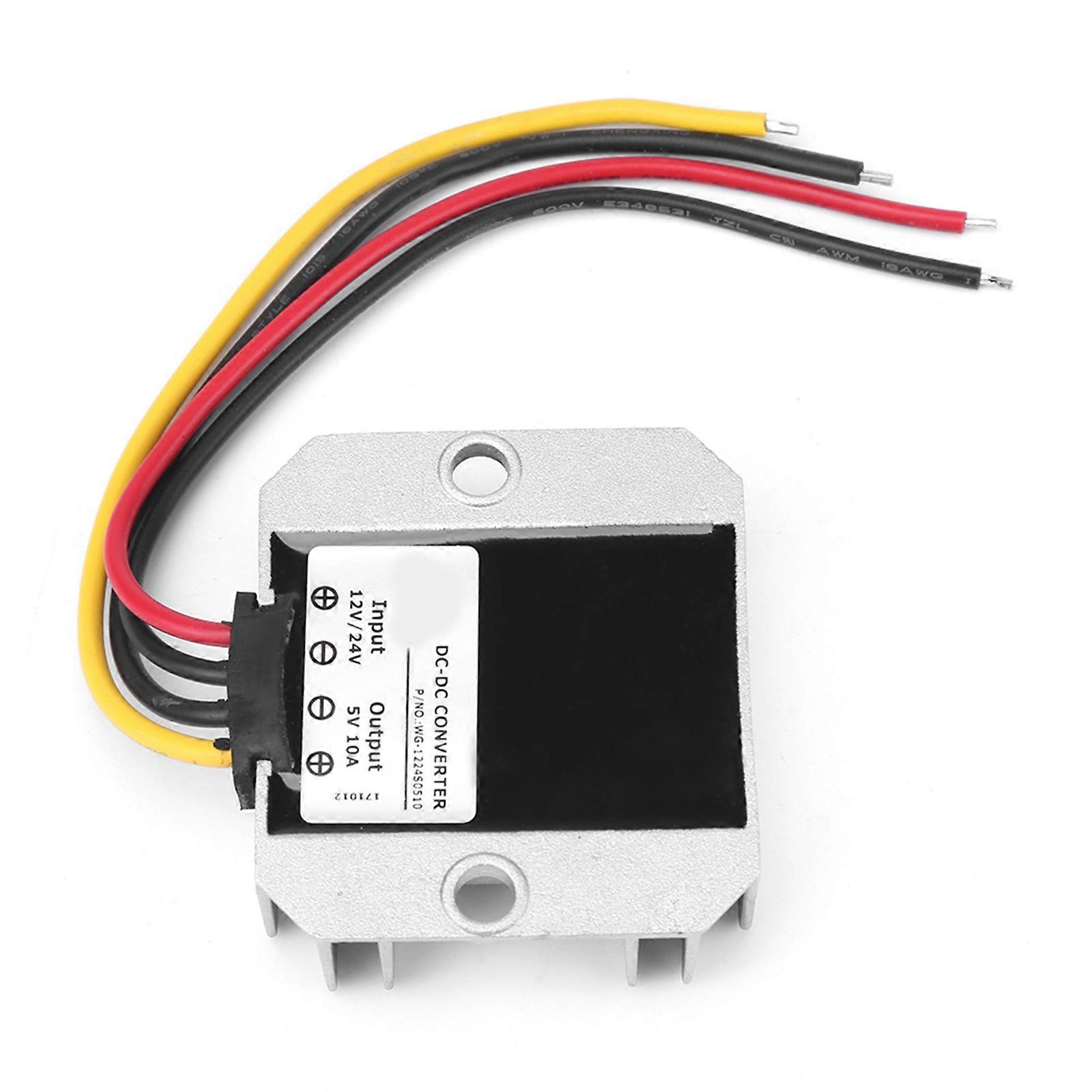 12V/24V to 5V Converter Buck Voltage Regulator Module - Waterproof IP68 - 10A, 50W