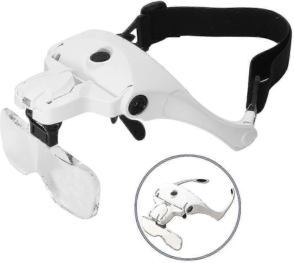 Magnifier With For Close , Recharable Visor Mount Magnifier