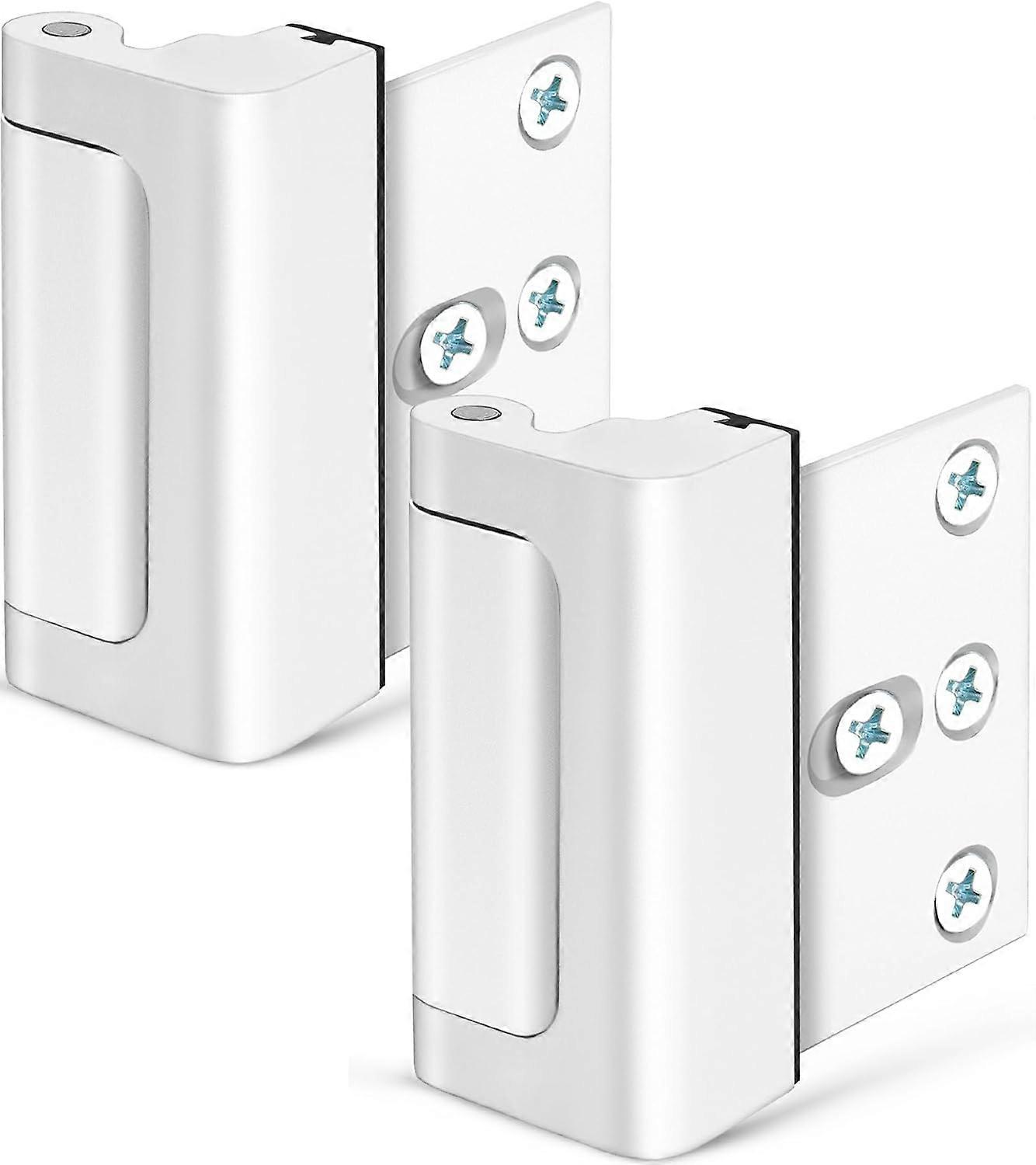 Childproof Home Security Door Lock, 800 lbs Withstand Reinforcement with 3 Inch Stop - 2 Pack