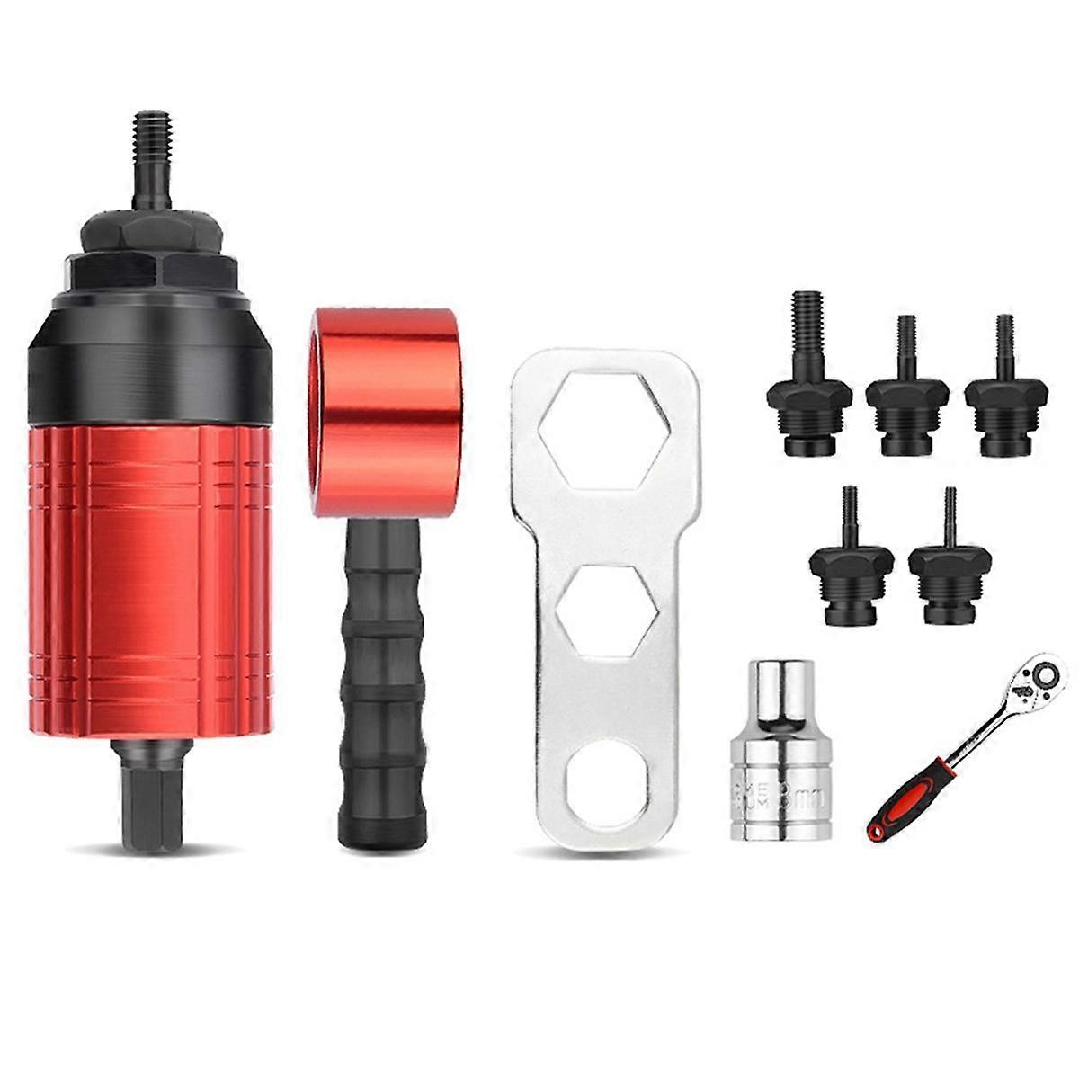 Detachable Manual Electric Rivet Nut Tool Conversion Accessories Hand Rivet Nut Tool Set with Wrench Socket