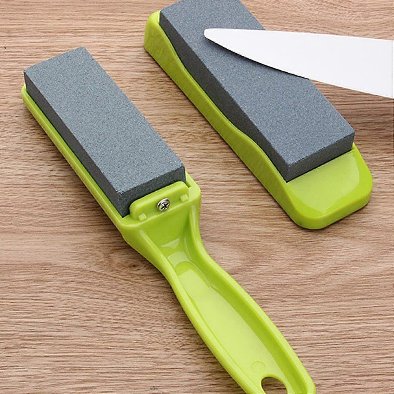 Handheld Knife Sharpener - Medium Grit for Quick, Safe Blade Sharpening, No Power Needed, Ergonomic Design