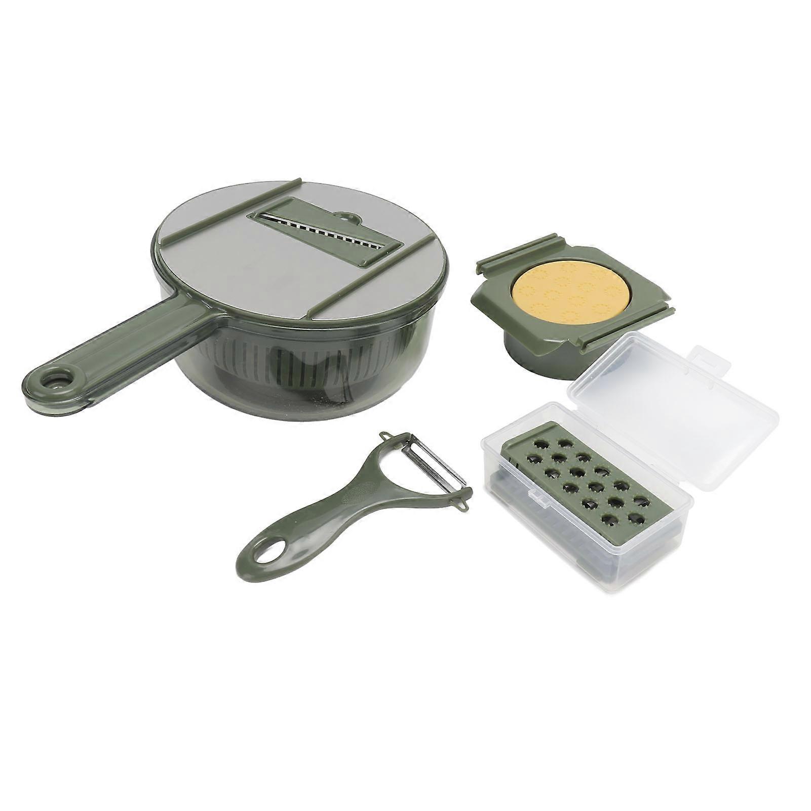 Versatile Vegetable Cutter Machine Slicer Carrot Cucumber Shredder Storage Box Kit