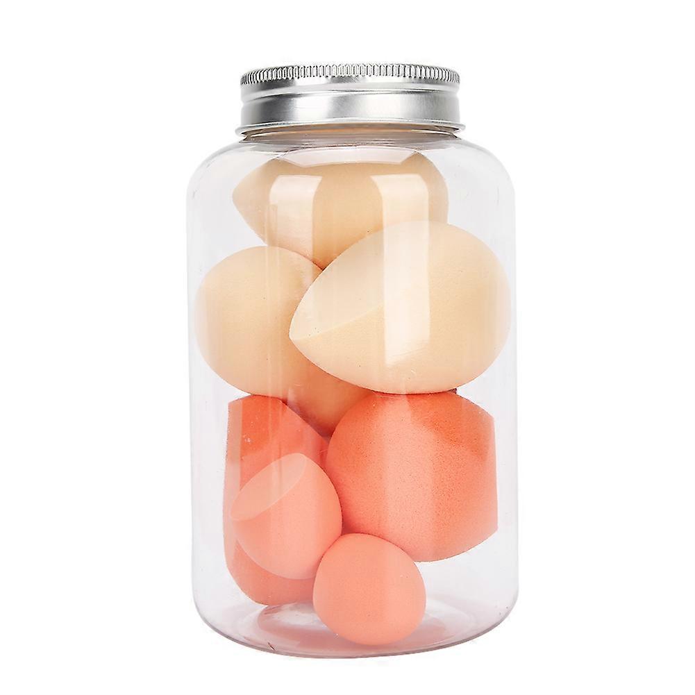 Makeup Sponge Set 8pcs Dual Use Wet Dry Soft Powder Puff Tools in 2 Colors