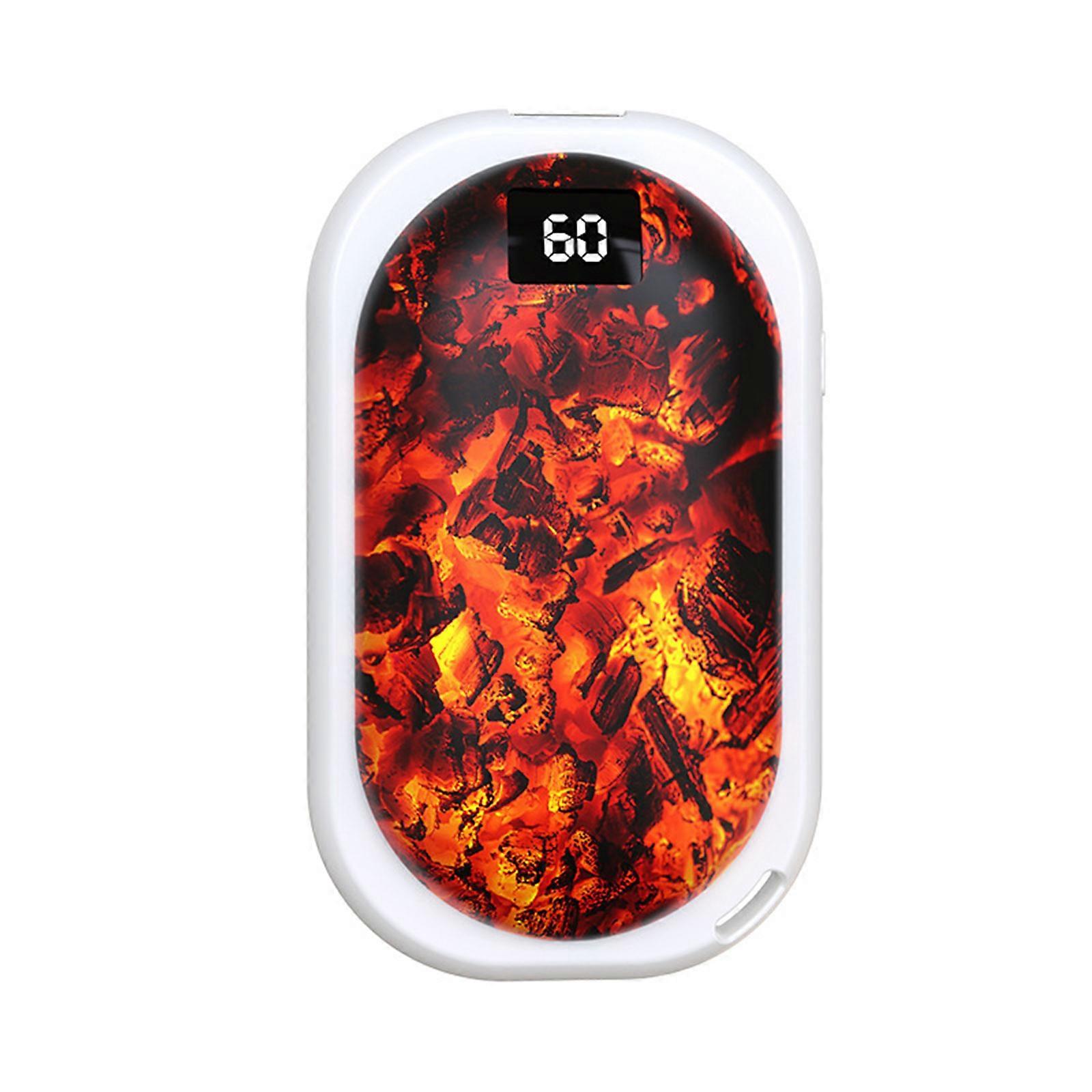5000ma Charcoal Warm Hand Treasure Digital Display Charging Warm Baby 2-in-1 Mini Portable,100% New