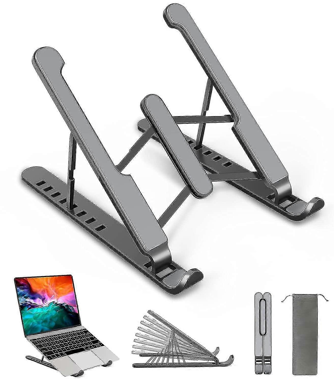 Laptop Stand, Non-Slip Plastic Silicone Aluminum Alloy Laptop Stand