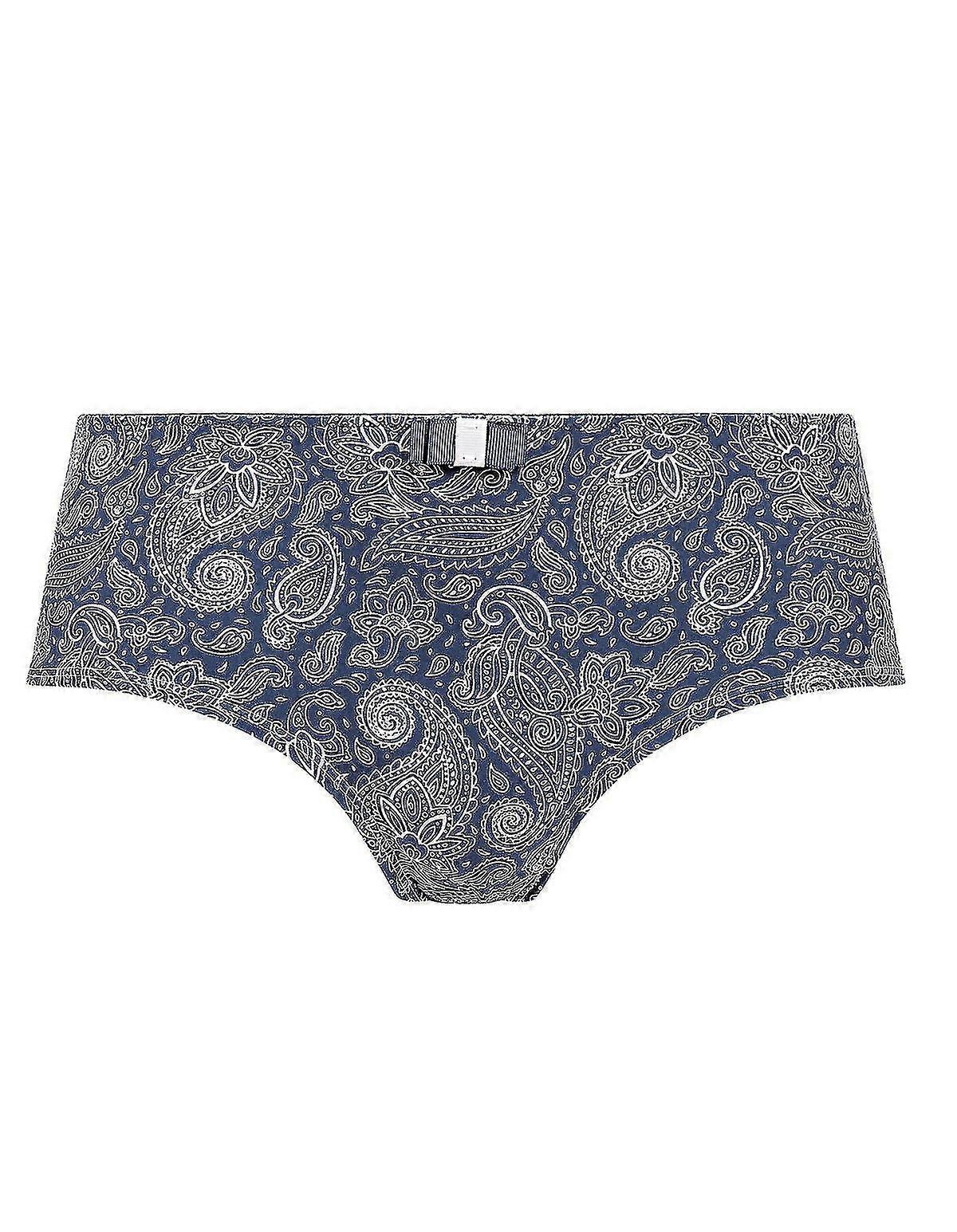 18022-D-093 Women'S Blue Motif Knicker Shorties Boyshort