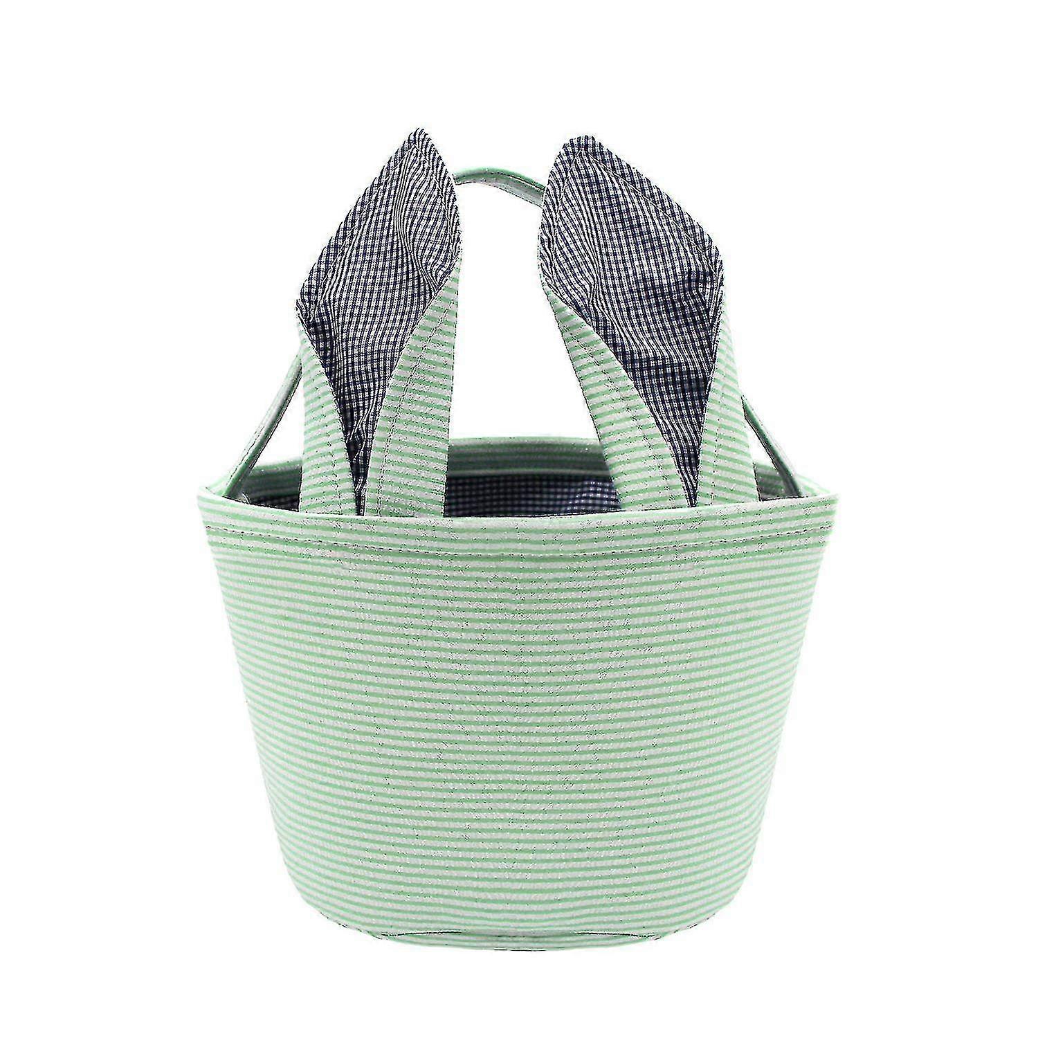 Easter Baskets Easter Bunny Ears Bags - Easter Egg Bunny Bucket For Kids (green)