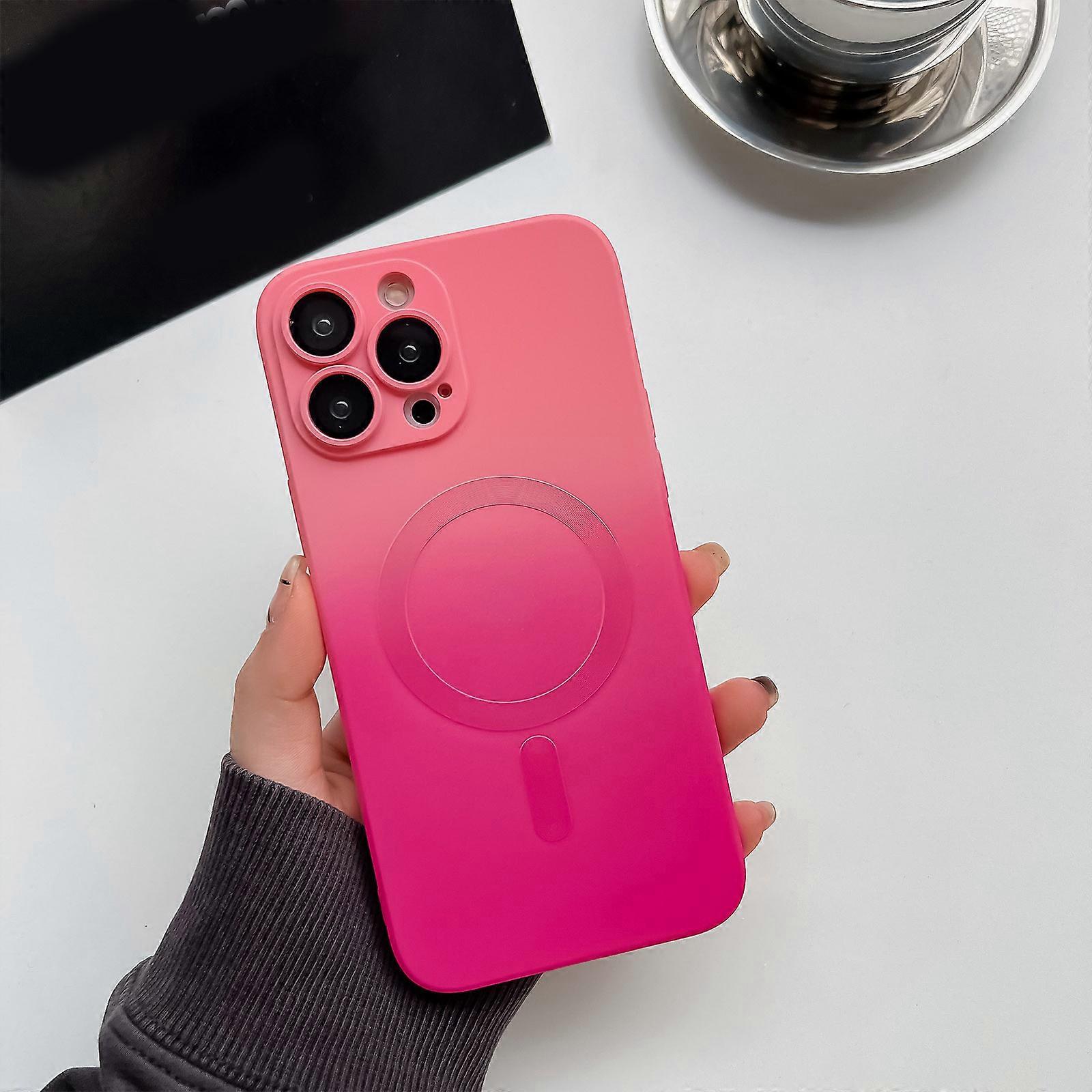 Case for iPhone 15 Pro Max/ 15 Ultra Compatible with MagSafe, Soft TPU Bumper Anti-Drop Protective Slim Multicolor Magnetic Cover