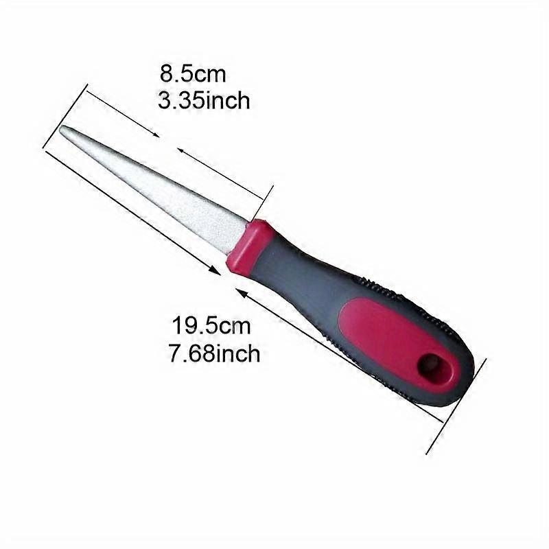 1pc Premium Diamond-Coated Sharpening File for Scissors, Knives, and Garden Tools - 2-Sided Flat and Curved Design for Efficient Sharpening - Durable