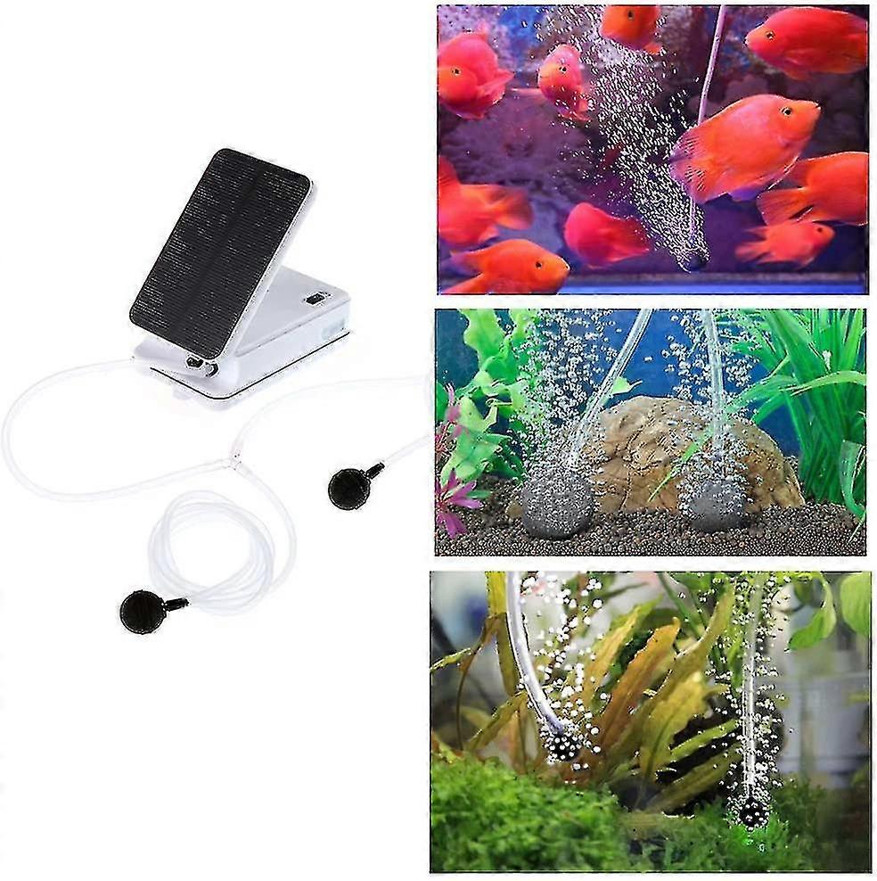 Solar Powered Air Pump, Oxygenator And Pond Aerator Kit