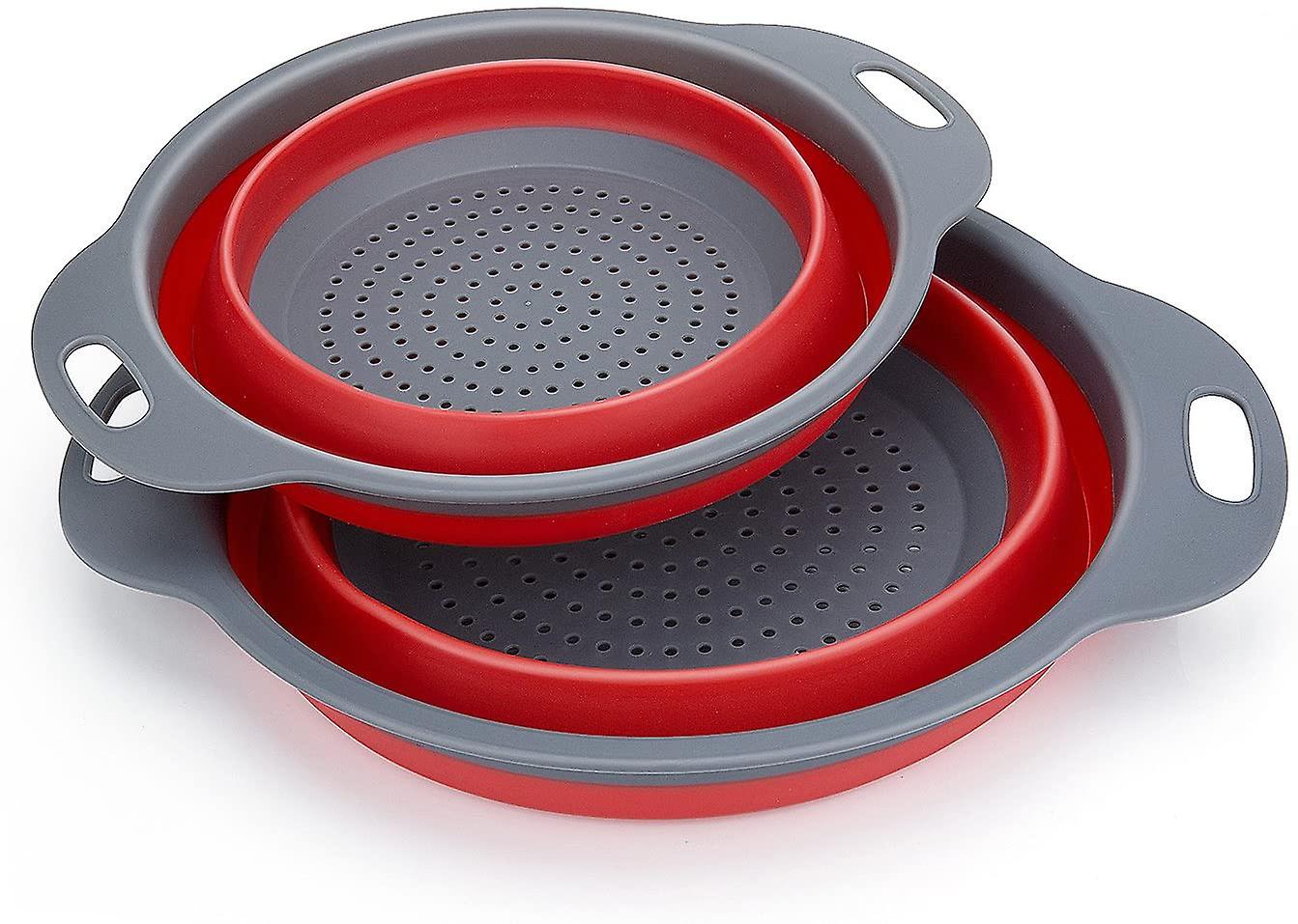 Foldable Silicone Colander, Kitchen Fruit Basket