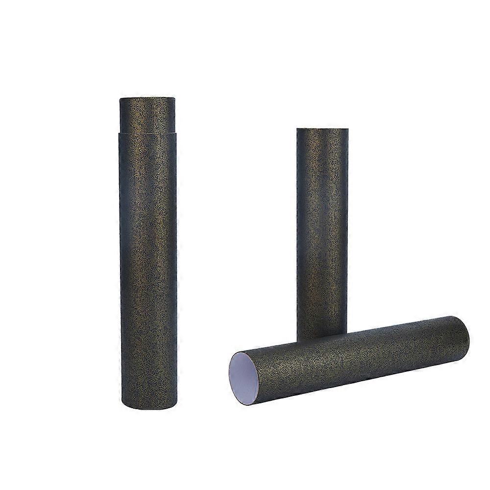 Column Paper Storage Gift Boxes Calligraphy & Painting Packaging Case Coffee 6.5x35cm