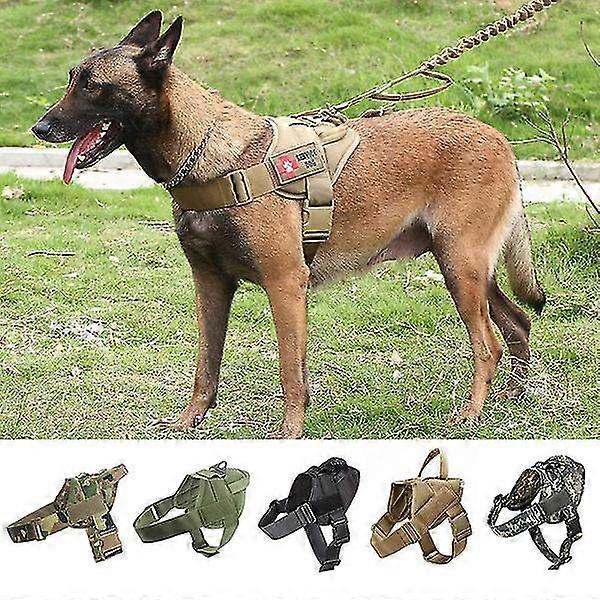 No Pull Tactical Dog Harness For Medium Large Dog Clothing Comfortable Military Vest Service Dog Training Accessories