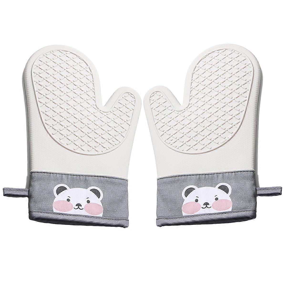 Heat-Resistant Silicone Oven Gloves