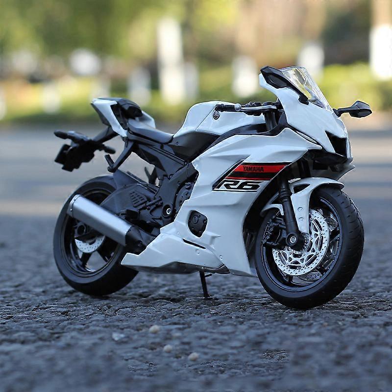 thumbnail image 2 of Risopen 1:12 Scale Die-Cast Yamaha YZF-R1M Motorcycle Model - Metal & Plastic, No Assembly, Finished Collectible, Silver 2 of 12