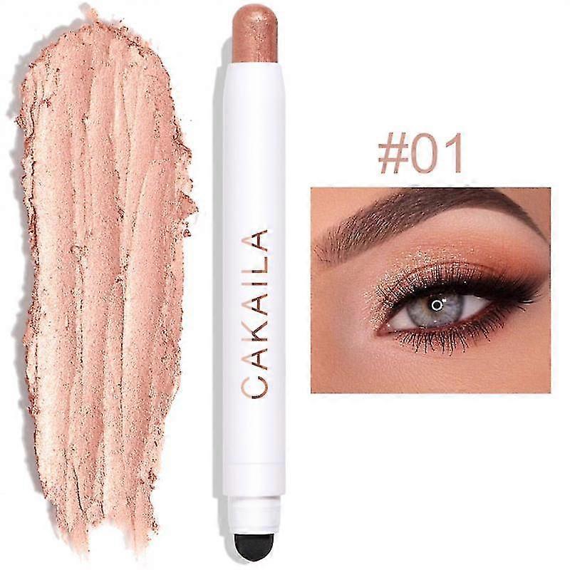 One-stroke Two-use Three-dimensional Non-smoothing Silkworm Pen Eye Shadow