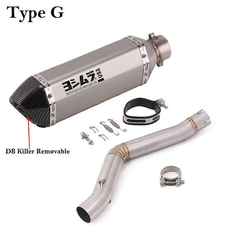 Sistema de Escape completo para motocicleta Benelli TRK502 TRK 502, tubo de enlace medio modificado, silenciador DB Killer