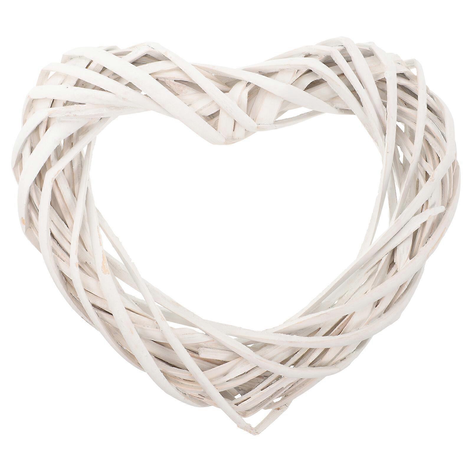 Heart Rattan Wreath Holiday Wreath Frame Rattan Crafts Wreath Making Frame