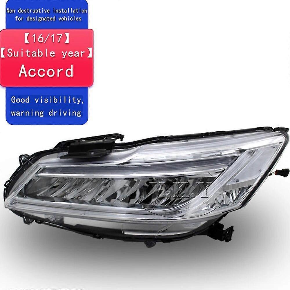 Headlight Assembly for Honda Accord 2016 2017 LED DRL LED Sequential Turn Signal Full LED light source Car Front Lamp