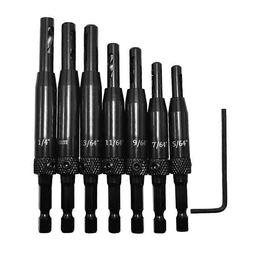 Hinge Drill Bits Set Self Centering Drill Bit Guide Set Hex Shank for Cabinet