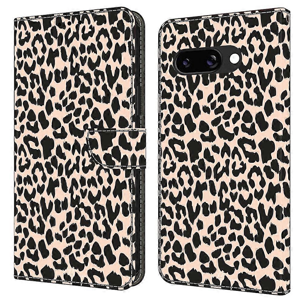 For Google Pixel 9a Case Pattern Printed Protective Cover TPU+PU Leather Flip Phone Case