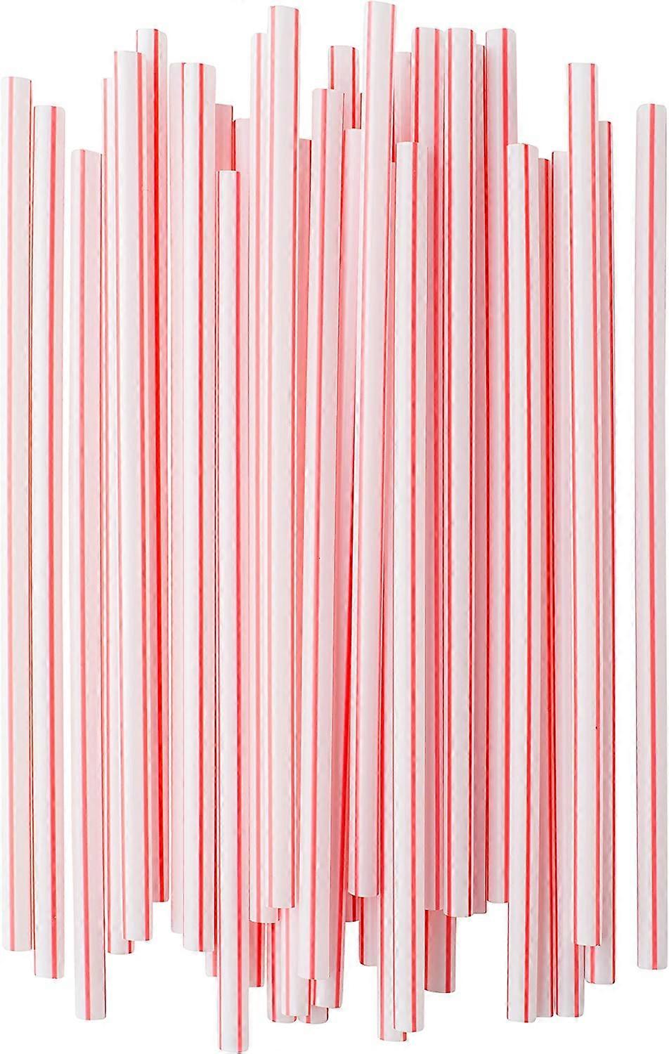 [300] Straight 9.8" Long, Sturdy and Disposable Plastic Straws.