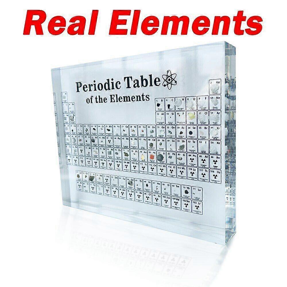 Acrylique Tableau Périodique des Éléments Table Affichage Chimie Éléments Réels Graphique