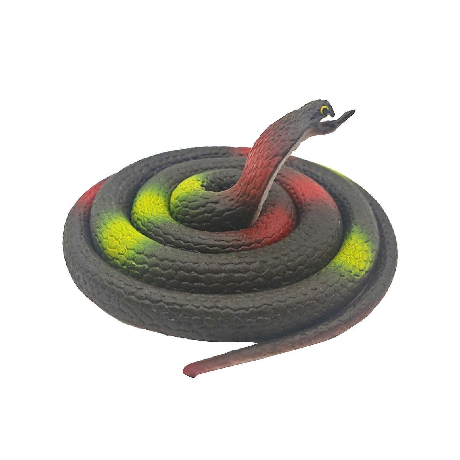 New Children's toy snake simulation snake whole person big green snake soft glue big fake snake animal model tricky props