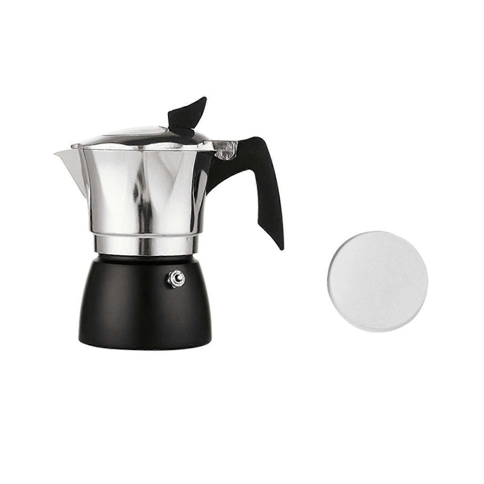 1 Set 150ML Coffee Pot Heat Insulation Comfortable Hold Aluminum High Temperature Resistant Coffee Kettle with Filter Paper for Kitchen