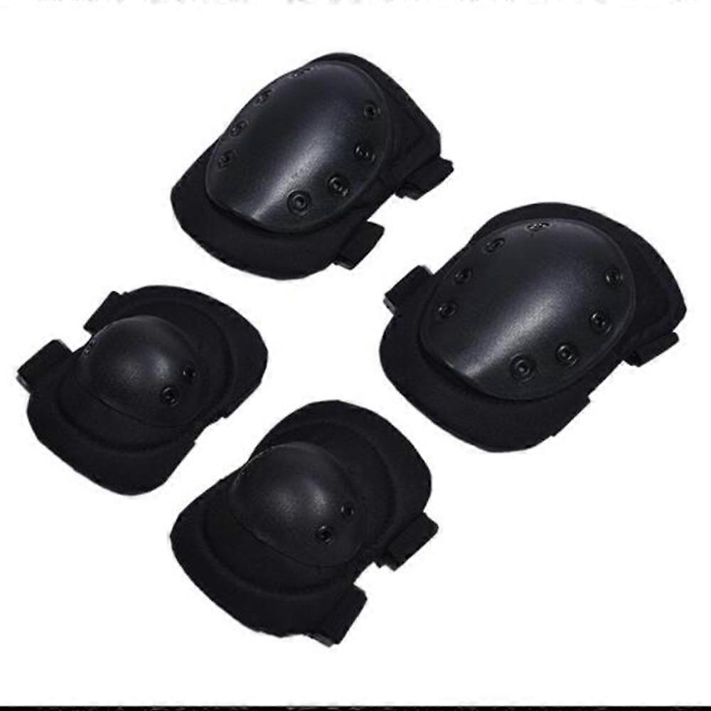 4 Stücke / Satz Erwachsene Tactical Combat Schutzpolster Set 2 Knie & 2 Ellbogen Protector Pads Radfahren Klettern Knie Ellbogen Protector Pads