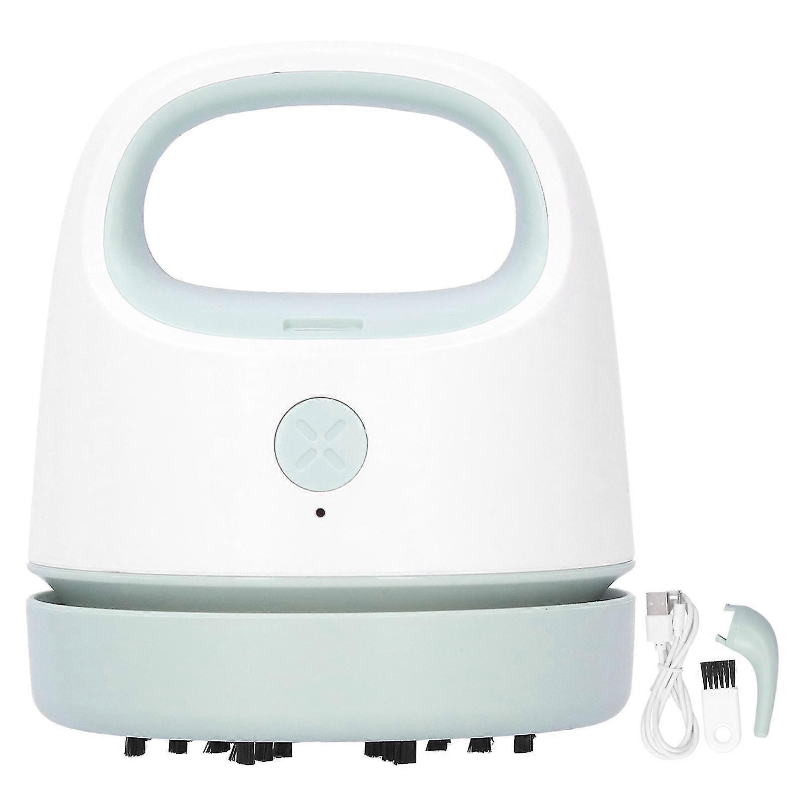 Tragbarer Mini-Desktop-Reiniger mit USB-Ladefunktion - 2 Stufen einstellbar, grün - ideal für das Homeoffice