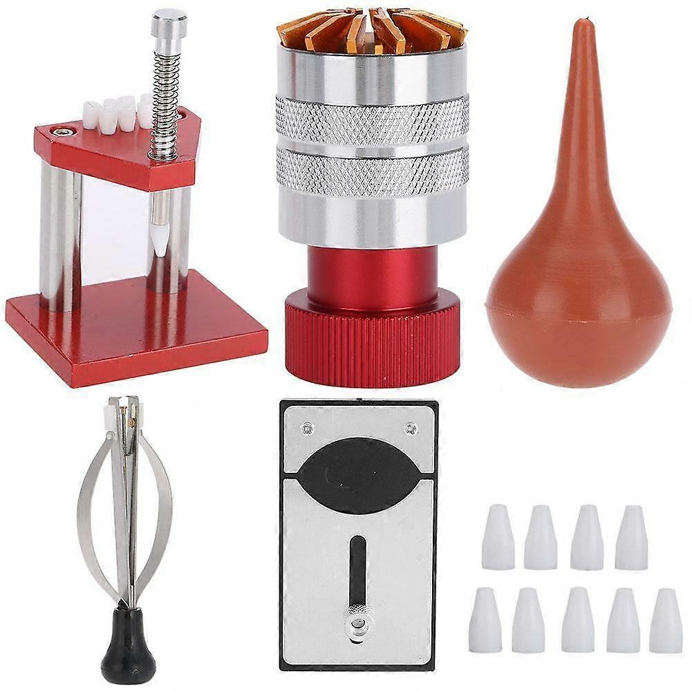 5pcs Rubber Dust Blower Air Pump Cleaner Watch Hands Puller Needle Presser Tools