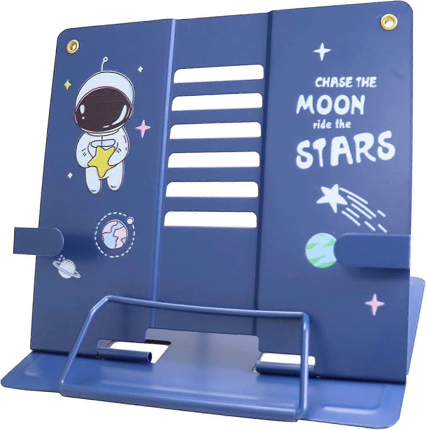 Foldable Book Holder for Tablet, Foldable Metal Book Holder, Adjustable Cookbook Holder, Reading Sta