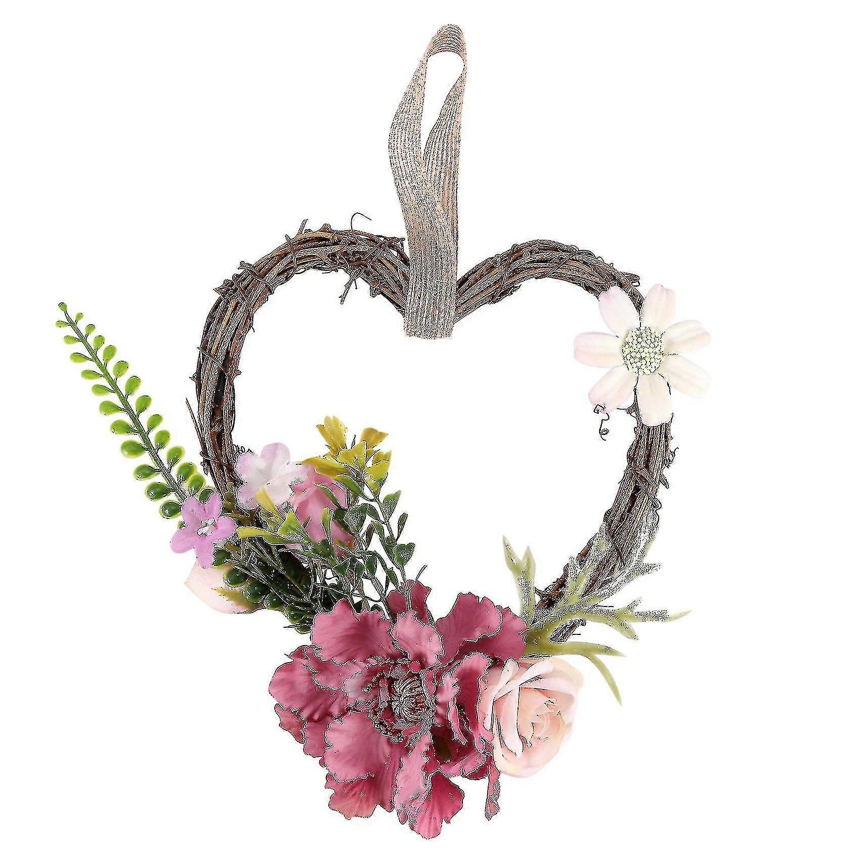 Artificial Wreath Flower With Wreath For Front Door Decor Wedding Wal