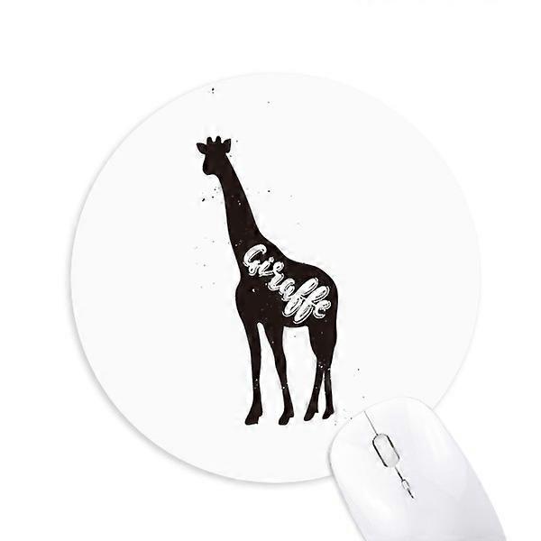Giraffe Schwarz-Weiß Tier Mauspad